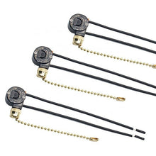 Load image into Gallery viewer, 3A/250V electrical zipper pull chain cord switch ZE-109 (3-Pack)
