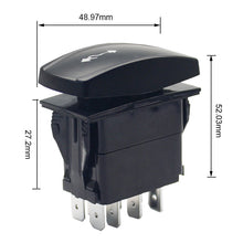 Load image into Gallery viewer, 4Pin SPST ON Off Dashboard Rocker Switch,10 A 24V 20A 12V front and back
