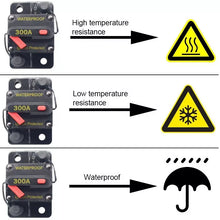 Load image into Gallery viewer, Ignition Protected Circuit Breaker 30A for Boat Trolling with Manual Reset, Surface Mount, Waterproof,12V- 48VDC
