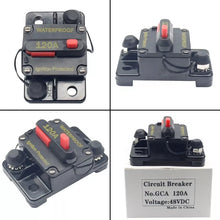 Load image into Gallery viewer, Ignition Protected Circuit Breaker 150A for Boat Trolling with Manual Reset, Surface Mount, Waterproof,12V- 48VDC
