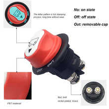 Load image into Gallery viewer, 50V 50A Battery Switch Waterproof Master Isolator Dual Battery Disconnect Switch for Boat
