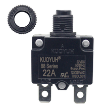 Load image into Gallery viewer, KUOYUH 22 Amp 88 Series Quick Connect Terminals Push-To-Reset Thermal Circuit Breaker
