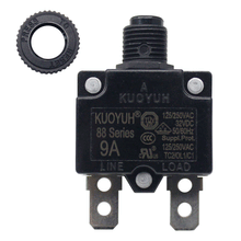 Load image into Gallery viewer, KUOYUH 9 Amp 88 Series Quick Connect Terminals Push-To-Reset Thermal Circuit Breaker
