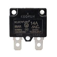 Load image into Gallery viewer, KUOYUH 14 Amp 88AR Series Quick Connect Terminals Automatic-Reset Thermal Circuit Breaker
