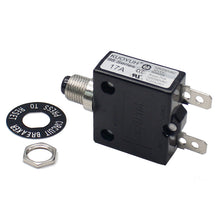 Load image into Gallery viewer, KUOYUH 17 Amp 98 Series Quick Connect Terminals Push-To-Reset Thermal Circuit Breaker
