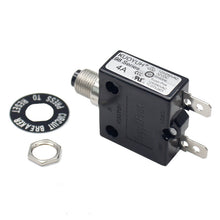 Load image into Gallery viewer, KUOYUH 4 Amp 98 Series Quick Connect Terminals Push-To-Reset Thermal Circuit Breaker
