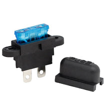 Load image into Gallery viewer, Auto Car Boat Truck Blade ATC Fuse Holder Seat Cover Black
