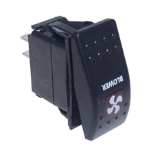 Load image into Gallery viewer, Boat Marine SPST 3P Rocker Switch 12v 20 Amp Waterproof Red LED On/off
