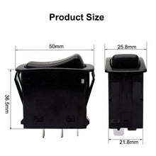 Load image into Gallery viewer, Club car golf cart front and hazard light switch high current rocker hazard
