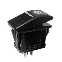 Load image into Gallery viewer, DC 12V/24V 20A/10A ON Off Lighted Laser SPST Lights Marine Blue LED
