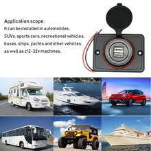 Load image into Gallery viewer, Dual 4.8A DC 12V 24V Panel Mount Train Tram Marine Boat Car Bus Seat USB Charging Port Bus USB Charger
