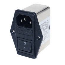 Load image into Gallery viewer, EMI double fuse holder filter with rocker switch and socket CW2C-10A-T(F2)
