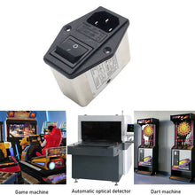 Load image into Gallery viewer, EMI double fuse holder filter with rocker switch and socket CW2C-10A-T(F2)
