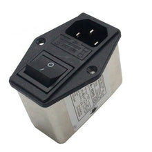 Load image into Gallery viewer, EMI double fuse holder filter with rocker switch and socket CW2C-10A-T(F2)
