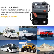 Load image into Gallery viewer, Ignition Protected Circuit Breaker 250A for Boat Trolling with Manual Reset, Surface Mount, Waterproof,12V- 48VDC
