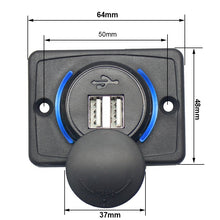 Load image into Gallery viewer, Panel Mount Dual 3.1A Massage Chair Marine Boat Car Bus Seat USB
