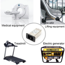 Load image into Gallery viewer, Power entry Module double IEC 320 C20 AC socket EMI EMC noise filter

