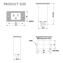 Load image into Gallery viewer, Power entry Module double IEC 320 C20 AC socket EMI EMC noise filter
