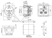 Load image into Gallery viewer, Rich bay RG-02 European Germany waterproof schuko socket outlet snap-in RG-02
