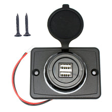 Load image into Gallery viewer, Screw Mount Dual 12V 24V 4.8A Massage Chair Marine Boat Car Bus Bus USB Charger
