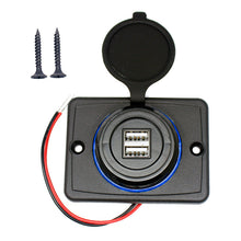 Load image into Gallery viewer, Screw Mount Dual 12V 24V 4.8A Massage Chair Marine Boat Car Bus Bus USB Charger
