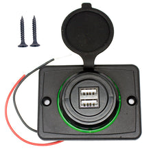 Load image into Gallery viewer, Screw Mount Dual 12V 24V 4.8A Massage Chair Marine Boat Car Bus Bus USB Charger
