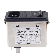 Load image into Gallery viewer, Snap-in version of power entry module with noise filter IEC320 C14 SOCKET ROCKET 2FUSE HOLDER
