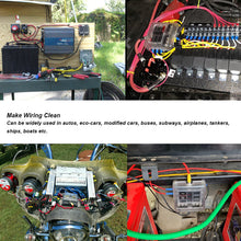 Load image into Gallery viewer, Waterpoof Cover 6 Way Fuse Block with ATC/ATO Blade Fuses Negative Bus 12V Car Fuse Box Holder
