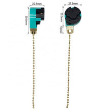 Load image into Gallery viewer, ZING EAR Pull Chain Ceiling Fan Switch 3 Speed 4 Wire ZE-268S6 (Silver) 3PCS
