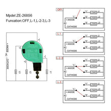 Load image into Gallery viewer, ZING EAR Pull Chain Ceiling Fan Switch 3 Speed 4 Wire ZE-268S6 (Silver) 3PCS
