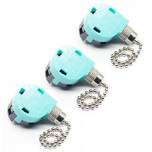 Load image into Gallery viewer, ZING EAR Pull Chain Ceiling Fan Switch 3 Speed 4 Wire ZE-268S6 (Silver) 3PCS
