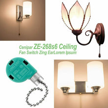 Load image into Gallery viewer, ZING EAR Pull Chain Ceiling Fan Switch 3 Speed 4 Wire ZE-268S6 (Silver) 3PCS
