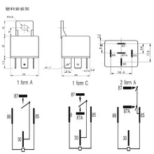 Load image into Gallery viewer, Auto Relay 12V 24V SPDT DC Power 5 Pin Car Used Micro Relay
