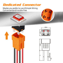 Load image into Gallery viewer, kcd1 LED plastic metal push button 2NO 4pins square switch 220v 15A green red Yellow
