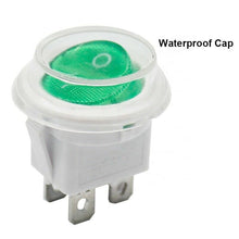Load image into Gallery viewer, leci rs601 green light 4pin on off round rocker switches RS601
